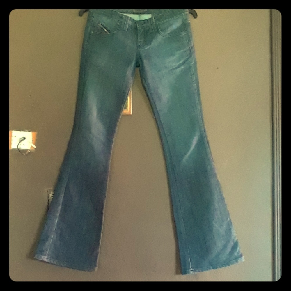 FRANKIE B SZ 6X34.5  EMBELLISHED BK POCKET JEA NS